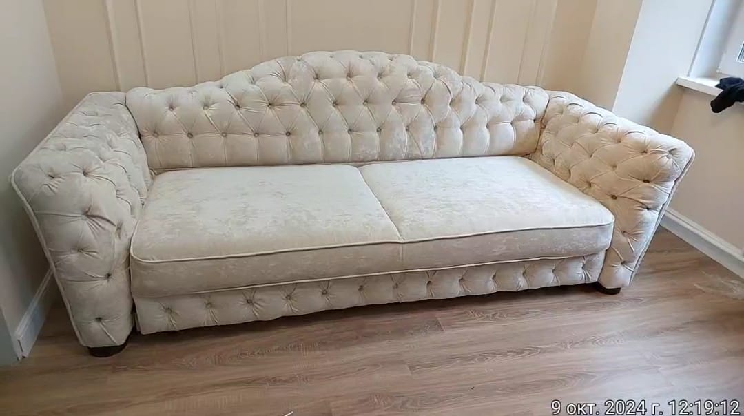 Замена обивки дивана на дому. Столбовая